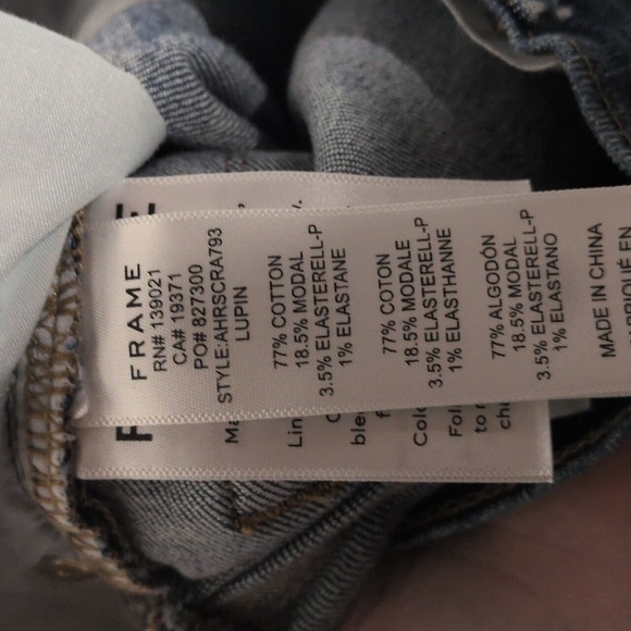 Frame Denim The Ali High Rise Cigarette Jean Dark Skinny Jeans Size 28, EUC - Picture 5 of 6